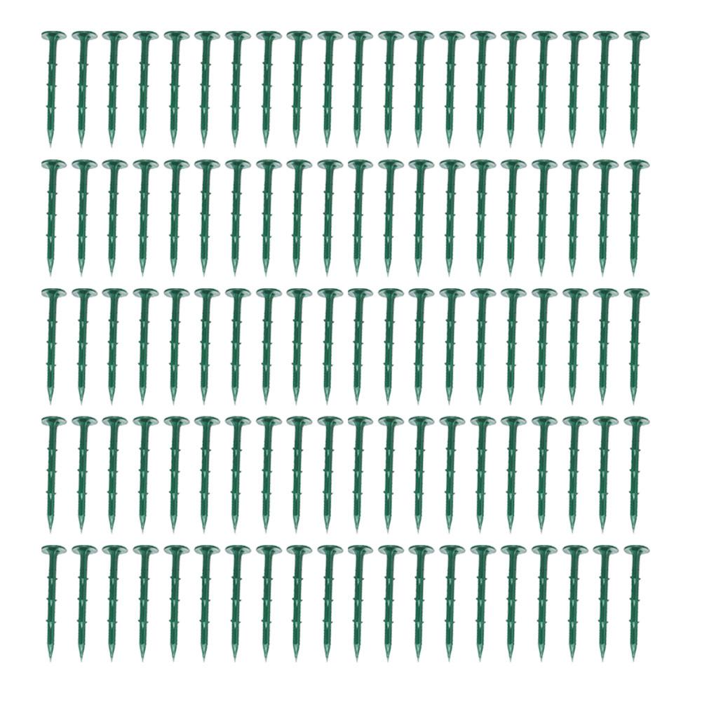 50/100 Pcs 16cm Plastic Garden Ground Cloth Pegs Landscape Fabric Pins Plant Barrier Gardening Ground Cloth Nail