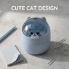 Flip Lid Wastebasket with Lid Waterproof Small Garbage Can  Workers in the workplace