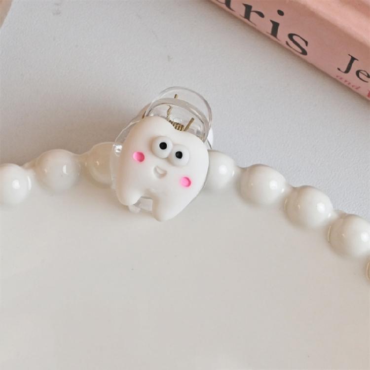Cute Tooth Harajuku Snap Clip Y2K Girls Hairpin Sweet Handmade HairPins