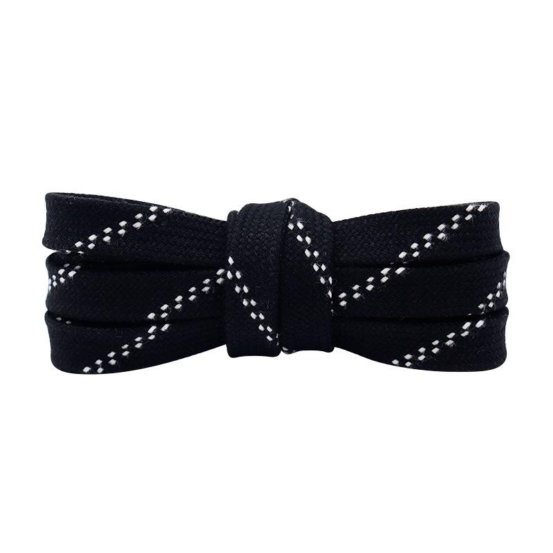 

Kurokin Double-Layered Ice & Roller Hockey Cotton Skate Shoelaces 60cm чёрный/белый