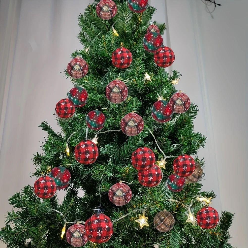 Shatterproof Christmas Foam Ball Pendant 6cm/8cm Christmas Tree Ornaments  Holiday Party Decor