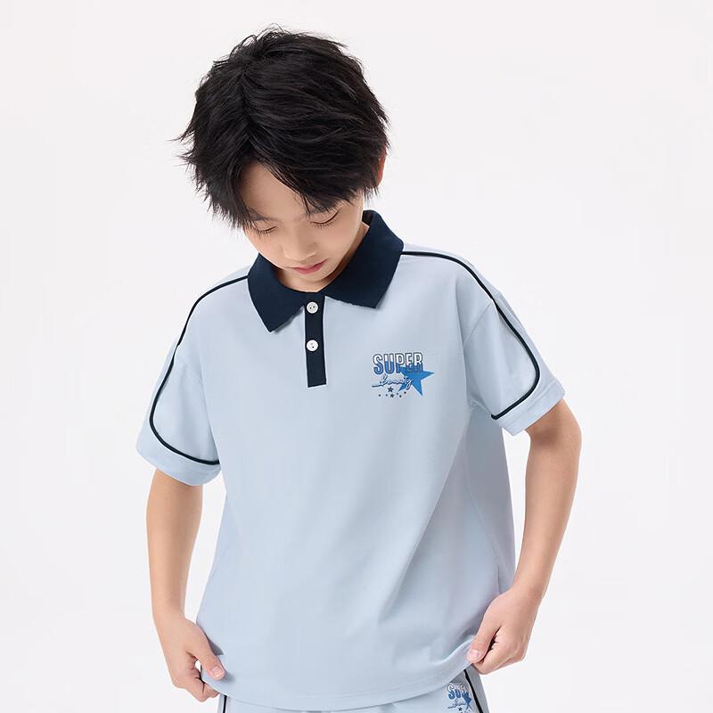 Boys' Star Print Color Block Sportswear Set