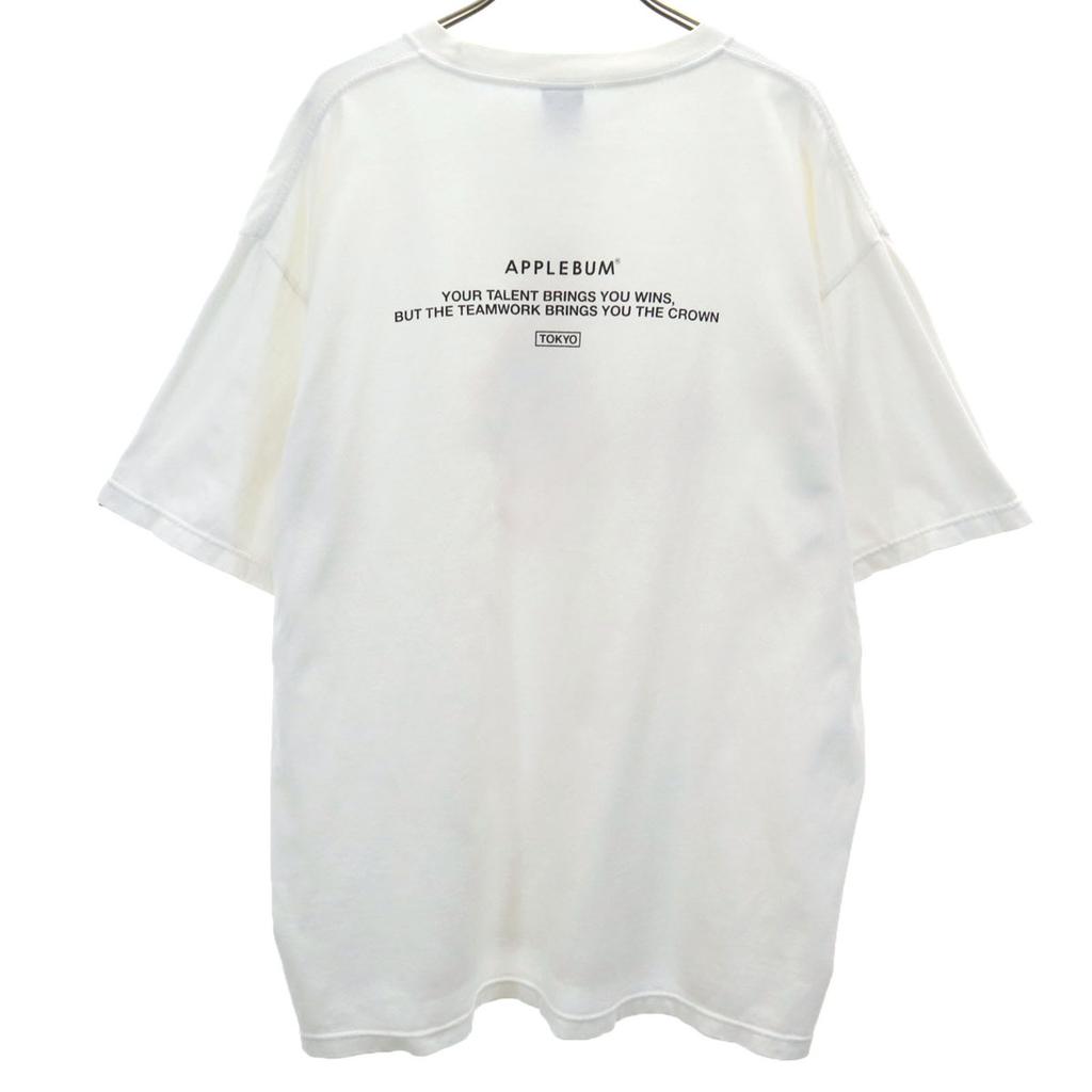 APPLEBUM Chicago Boy Short sleeve T-shirt XXL white CHICAGO BOY Big Size Men's Used