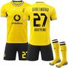 2627 Dortmund Domácí fotbalová uniforma Nová vosa Ne. 9 Gilas 11 Royce Sportovní dres
