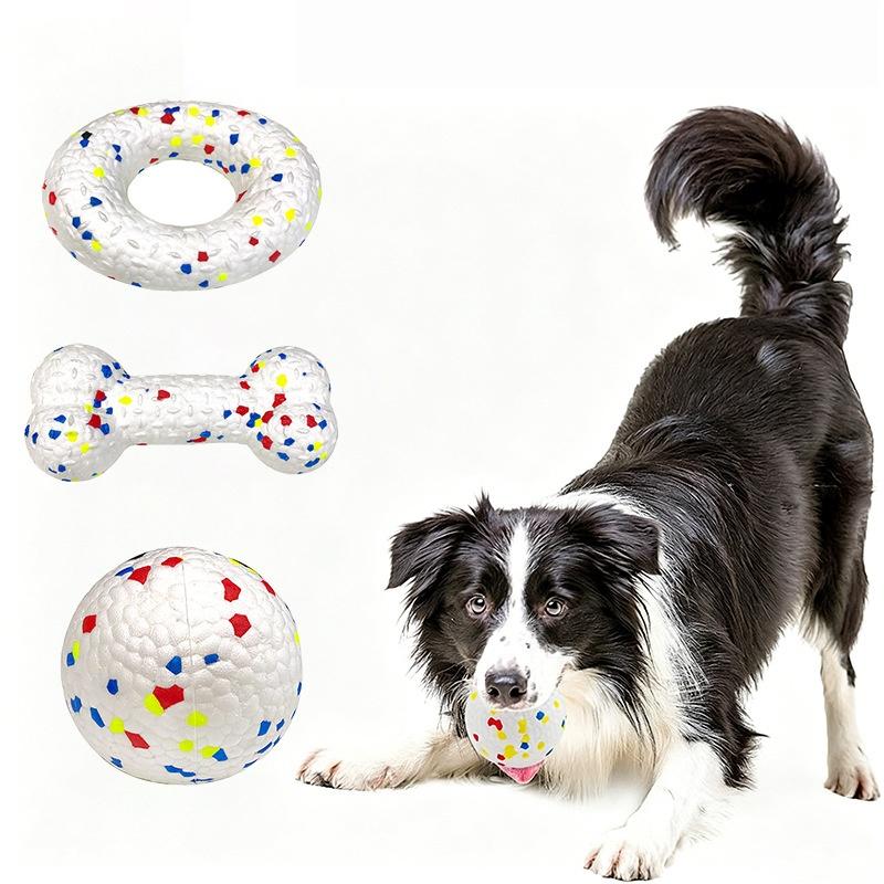 1Pcs Non Squeak Interactive Puppy Toy Bite Resistant Solid Dog Ball Toys High Elasticity E-Tpu Pet Chew Ball Toy