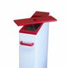 SAMICK Slim Rice Dispenser (Rice Container) for Wash-Free Rice, 12kg, RE-280-3RW, Red/White