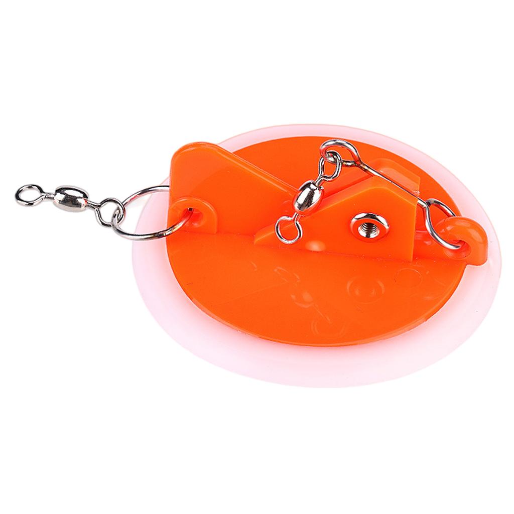 Luminous Trolling Diver Disc Connector with White Bottom Adjustable Stable for Fishing Angling Bass Mandarin Various Fishes