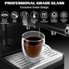 Double Wall Glass Coffee Mugs Milk Mug with Handle Cappuccino Latte Hot Drink Classic Coffee Glass Set Heat Cold Resistant Glass