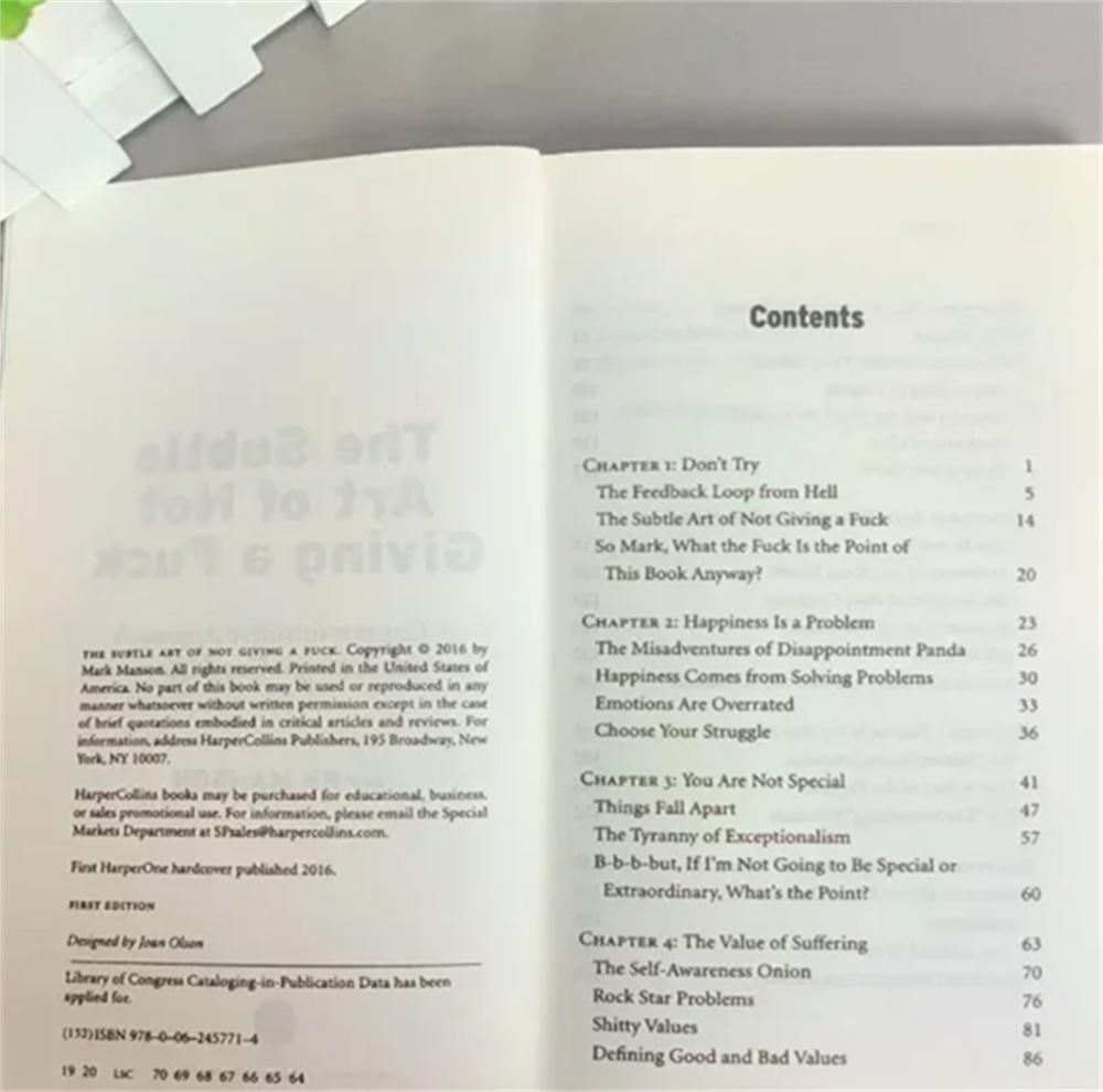 Die subtile Kunst des Nicht-Darauf-Gebens/Glück neu gestalten/Wie man lebt, wie man will von Mark Manson Selbstmanagement Stressabbau Buch