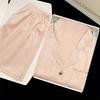 High-End Simulation Silk Nightdress Women'S Summer Temperament Short-Sleeved Suit Casual Women'S Pajamas Loungewear
