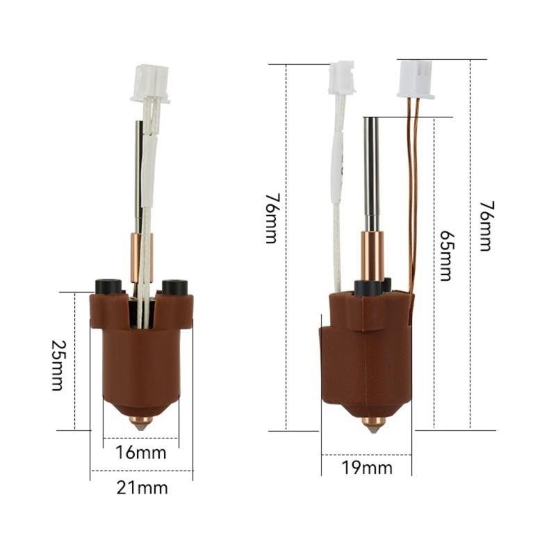 Hotend Nozzle Ceramic Hardened Steel 0.4mm Print Head Easy Maintenance Heating Block Assembly Replacement For K1C