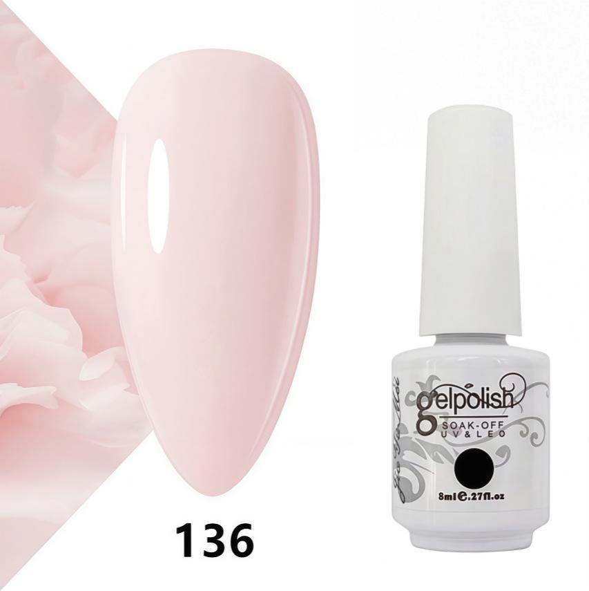Amber Gel Polish Set: Gel Polish Manicure Kit with Whitening, Base Coat, and Sealer.