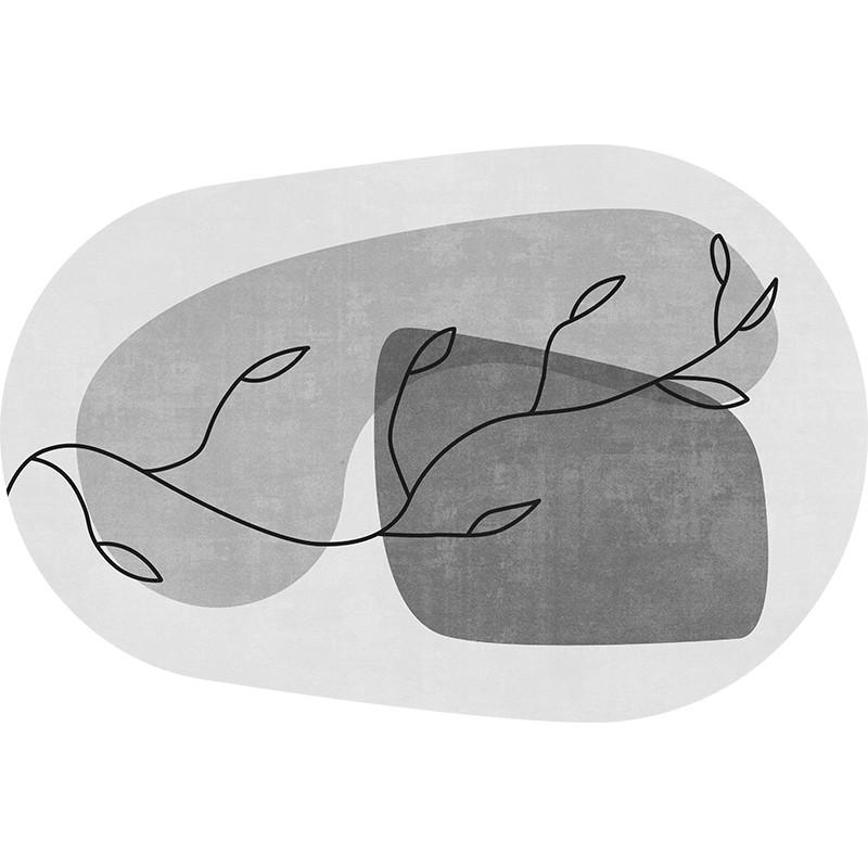 Shaped Irregular Plush Carpet Large Area Bedroom Decor Bedside Rug Nordic Style Carpets for Living Room Thick Washable Floor Mat