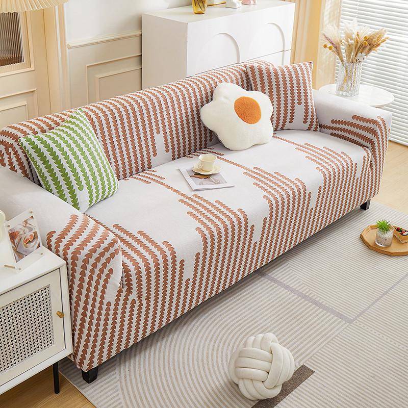 

Simple and Elastic Sofa Cover All Season Universal Anti Cat Scratch One Piece Leather Sofa Cover Cover Fabric 90-140cm