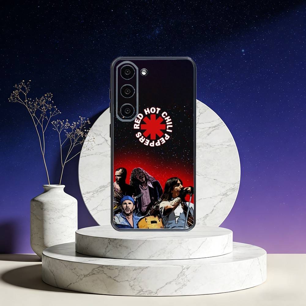 Red Hot C-Chili Peppers Band Phone Case For Samsung Galaxy A73,A72,A71,A70,A53,A52,A51,Others Soft Black Cover
