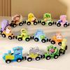 Colorful Magnetic Number Train Number Dinosaur Fruit Animal Educational Building Blocks Wooden Montessori Cognition
