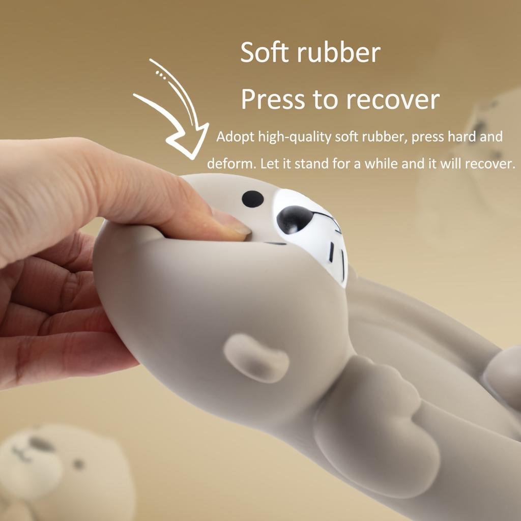 Cute Otter and Seal Silicone Bath Toys - Children's Safe and Durable Water Play Set with Floating Animals - Perfect Gift for Kids