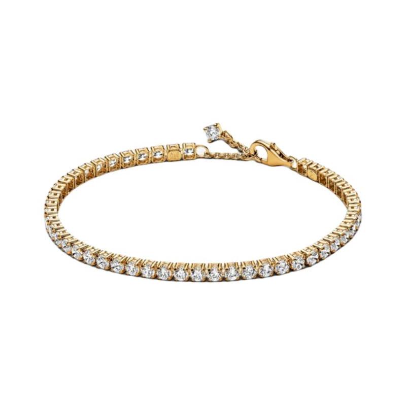 Pandora Inlaid design bracelet women s gold 561469C01 золотой