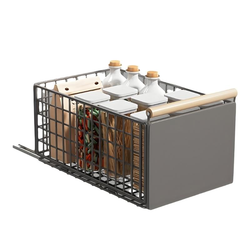 Retractable Kitchen Cabinet Organizers Easy Installation Adjustable Retractable Storage Rack Maximizes Space Under Sink For Utensils