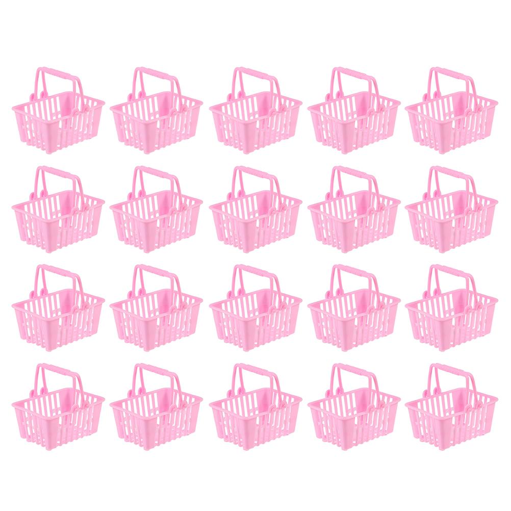 

20 шт. Миниатюрная корзина для покупок, миниатюрная мебель для детей, игрушки Dolly для детей 4–5 лет, реквизит