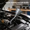 Metal Funnel with Flexible Hose Long-Lasting for Garage, Repair Shops, Mechanics