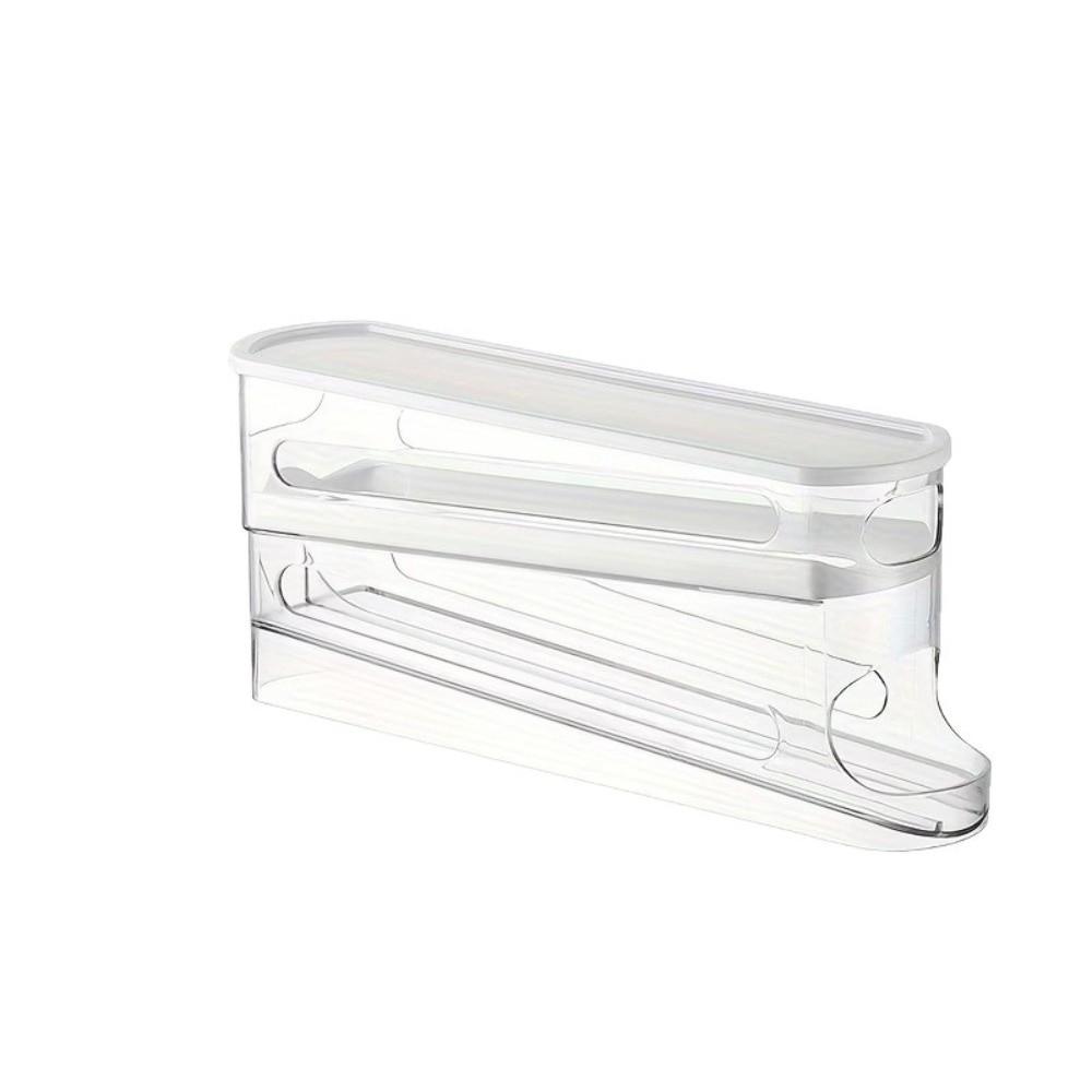 Transparent Egg Holder Rack Ladder Style Egg Organizer Holder  for Refrigerator Side Door