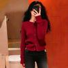Women's Knitted Cable Cardigan: Solid Color, Round Neck, Versatile Casual Top for Autumn/Winter