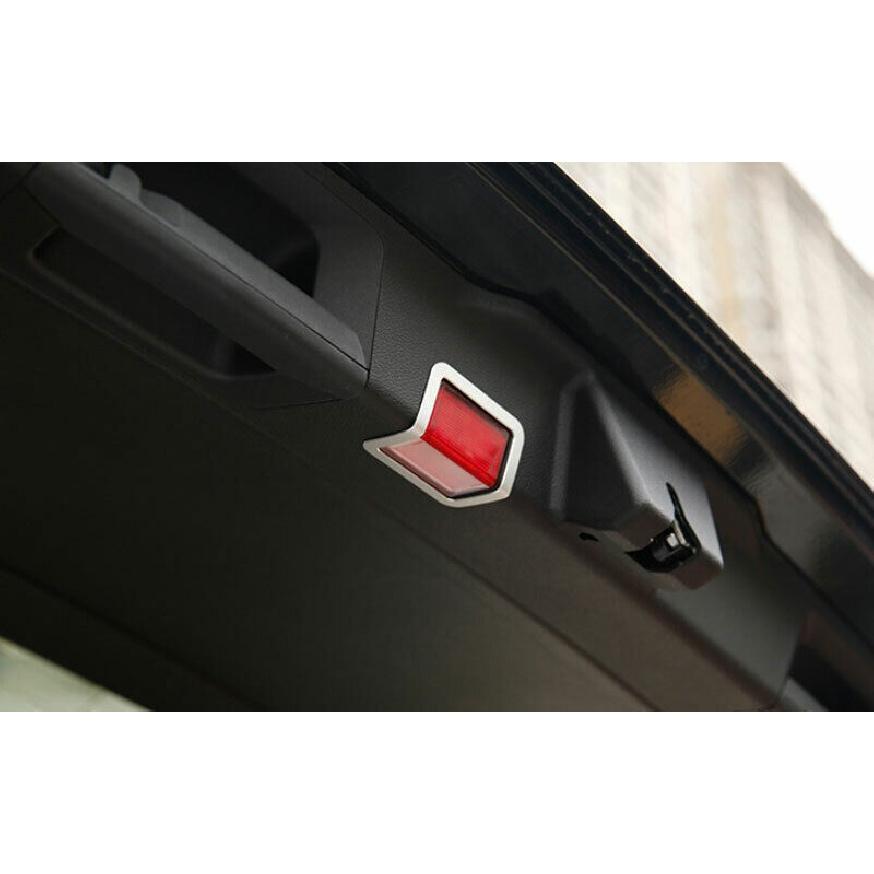 For Benz GLE GLS 2020-2022 Silver Aluminum Rear Door Tailgate Button Cover Trim