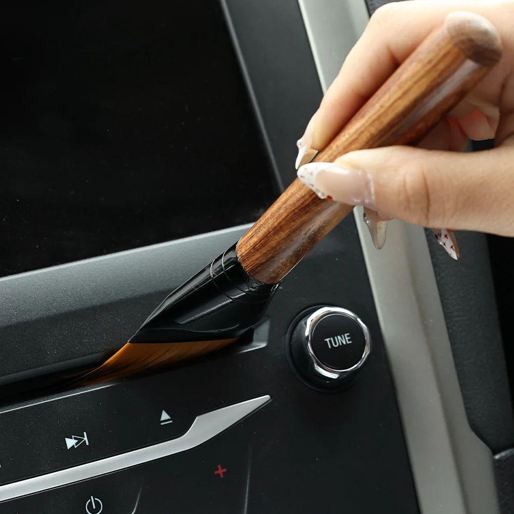 Black Sandalwood Cleaning Brush Air Conditioning Vents Car Cleaning New Car Interior
