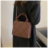 New Fashion Spring New Simple Ins Diamond Tote Bag Large Capacity Shoulder Messenger Bag Women's Bag