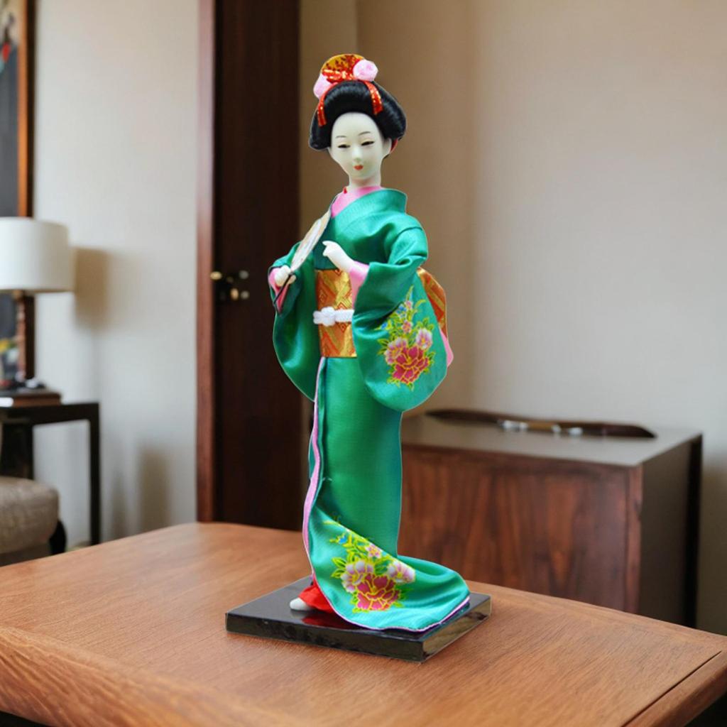 Japanische Geisha Kimono Puppe - Asiatische Sammlerfigur Für Deko & Geschenk