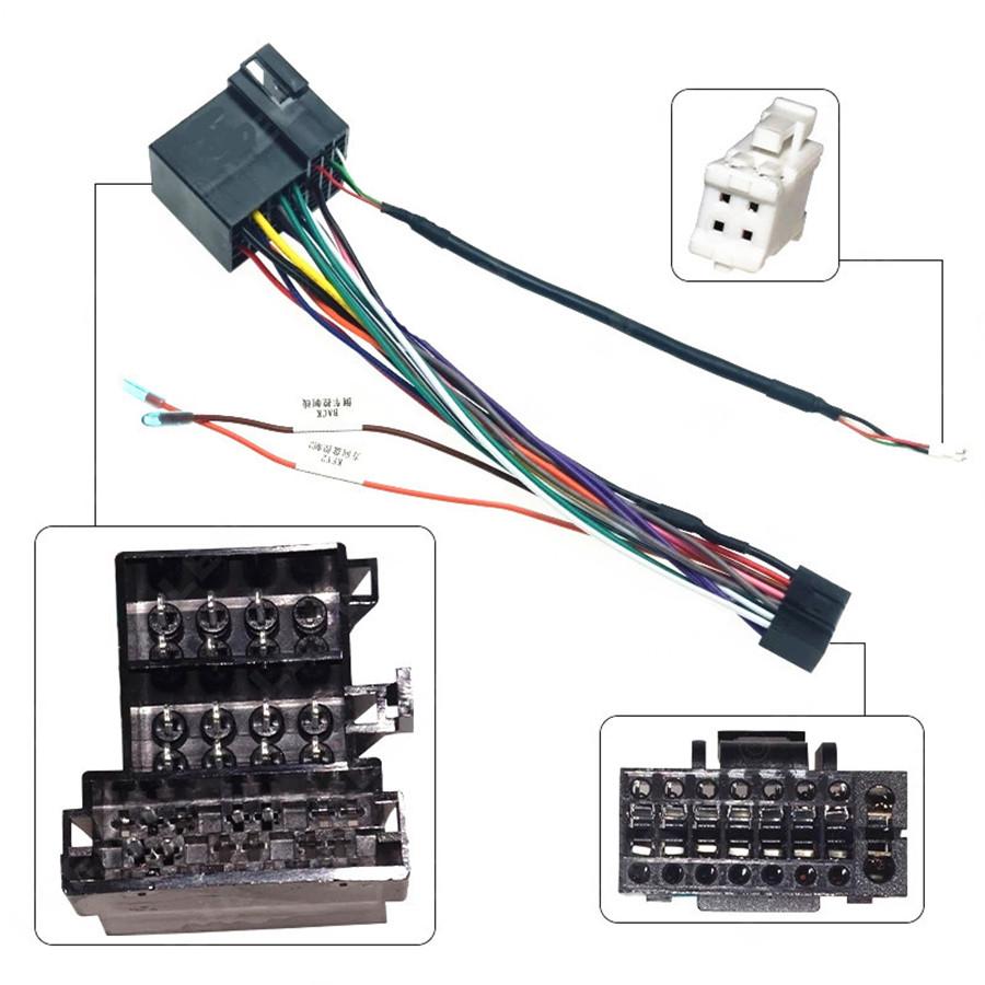 For Hyundai Kia Stereo 16-PIN Wiring Harness Plug Connector Power Cable Adapter