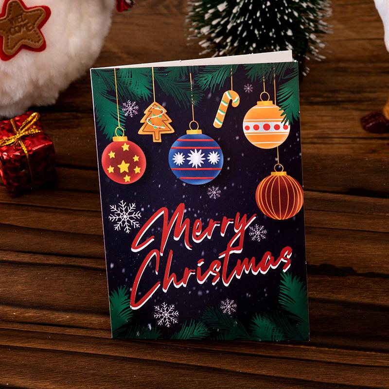 Weihnachtsgrußkarte Umschlag Weihnachtsgeschenkbox Karte Geschäftliche Feiertags-Dankes-Grußpostkarte Ins Wind Dankeskarte