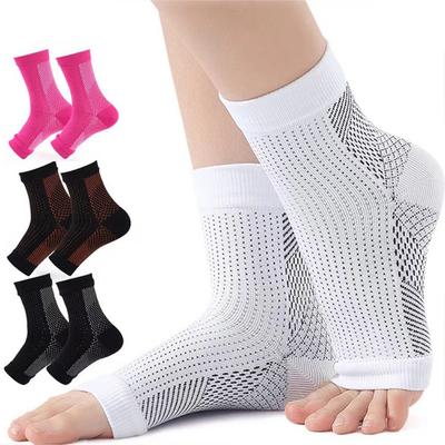 1Pair Nano Socks Neuropathy Socks Compression Sleeve For Ankle Swelling,Plantar Fasciitis,Neuropathy - Nano Brace For Women Men