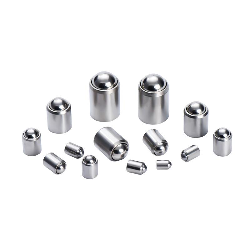 Smooth Body 304 Stainless Steel Push-Type Ball Head Plunger with Locating Ball