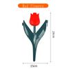 Simulation Tulip Flower Plastic Fence Fence Fence Garden Lawn Decoration Landscape Outdoor Courtyard Decorations