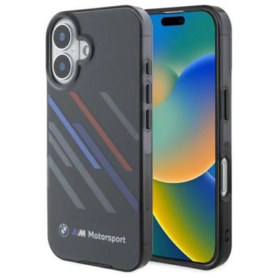 BMW Bmhcp16M23Htrak Iphone 16 Plus 6.7 Černý/Black Pevný kryt Motorsport Iml Náhodné pruhy