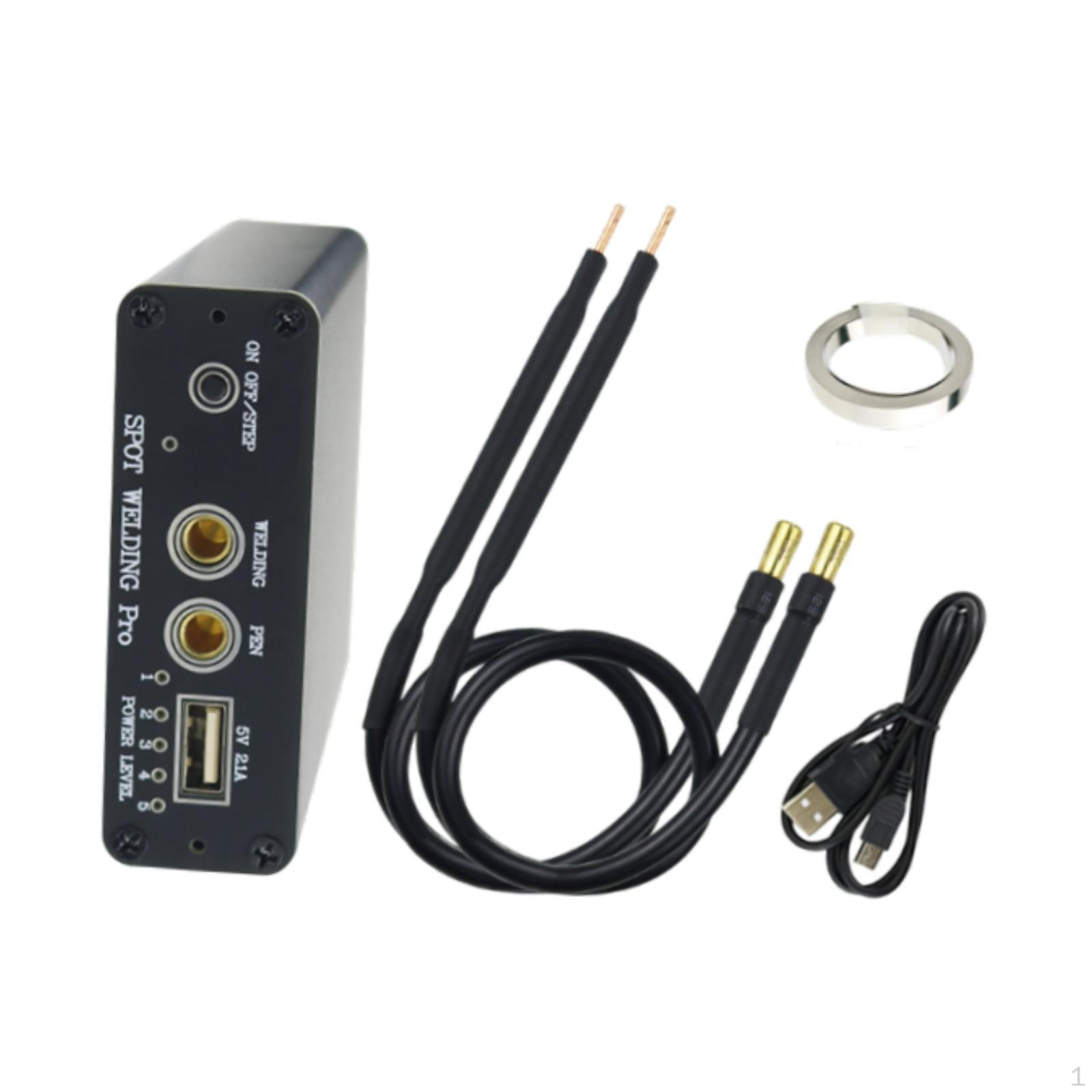 

Портативный точечный сварочный аппарат 5 передач регулируемое оборудование DIY ручные сварочные аппараты машина чёрный