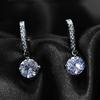 Ear Pendant Charming Faux Crystal Rhinestone Shiny Delicate Dangle Earrings for Banquet