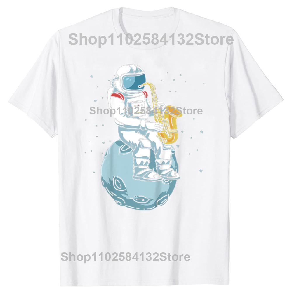 Saxophone Saxophonist Jazz Music T Shirts Graphic Cotton Streetwear Short Sleeve Birthday Gifts Summer Style Tshirt Unisex