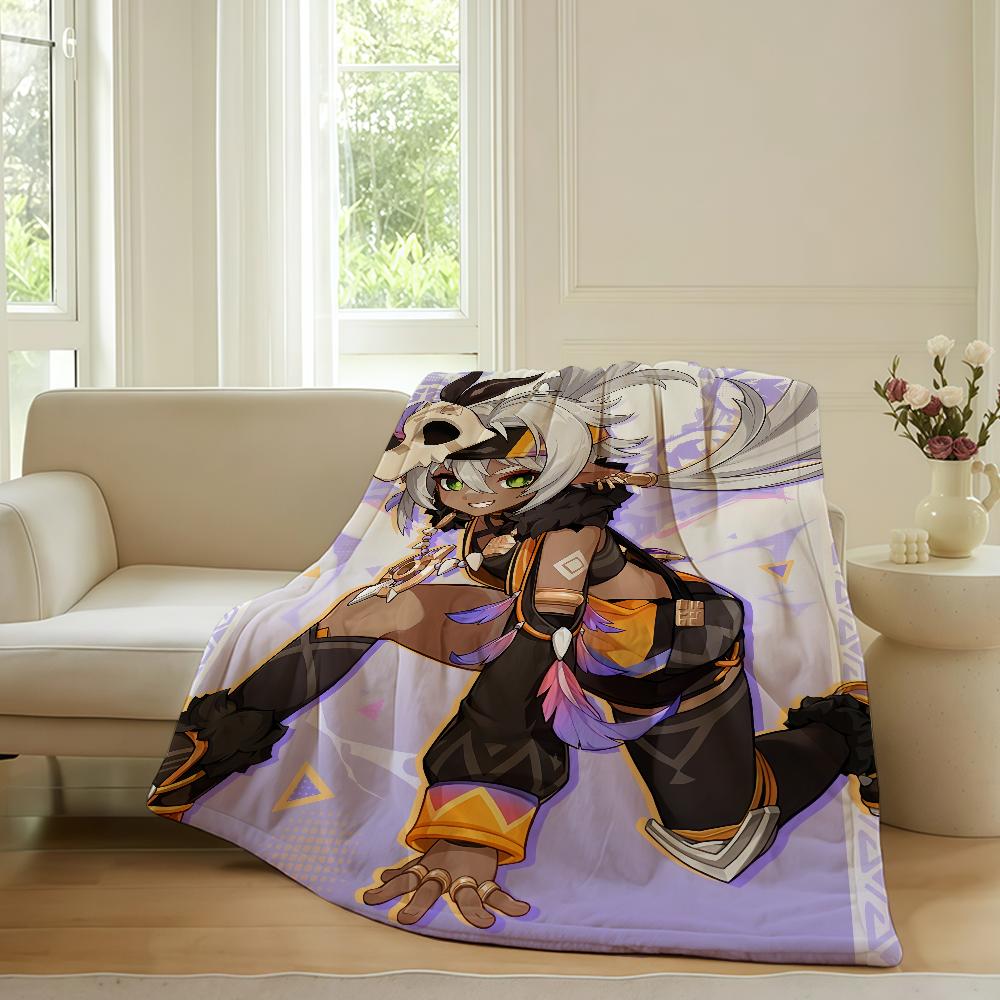 Game Genshin Impact Iansan Blanket Warm Soft Suitable For Bedroom Sofa Bed Living Room Office Travel Camping Gifts