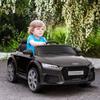 Mașinuță electrică pentru copii, TT RS Roadster, 3 km/h, telecomandă, LED, USB, negru