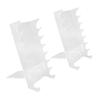 2 Stück Make-up Pinselhalter für Waschtisch Acryl Stifthalter Ständer Make-up Pinsel Trockenständer für Pinsel Schreibtisch