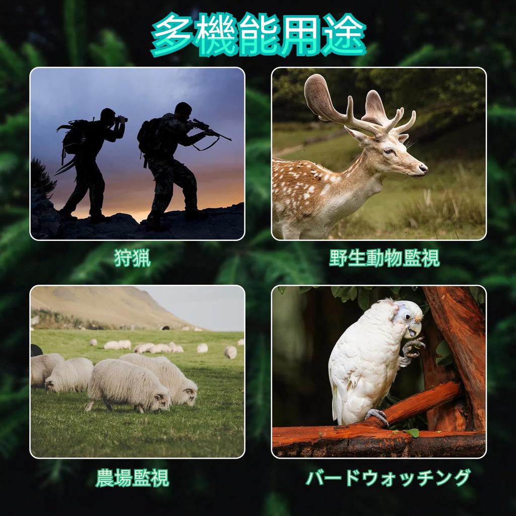 Night Vision Goggles with Autofocus, USB Rechargeable Digital Night Vision, Binoculars, 19x Digital Zoom, for Adults, for Night Fishing, Hunting, and