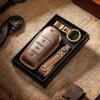 Handmade Retro Leather Key Cover for Volkswagen CC and Magotan