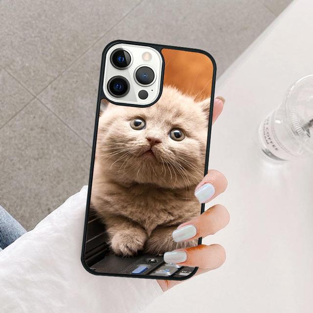 Cute Kittens cat Phone Case Cover For iPhone 17 Air 15 16 14 13 12 Pro Max 11 Pro Max Plus Coque Shell