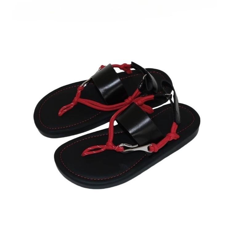 Toe slippers black soft bottom casual beach minimalist flat flip-flops sandals women's summer wear
