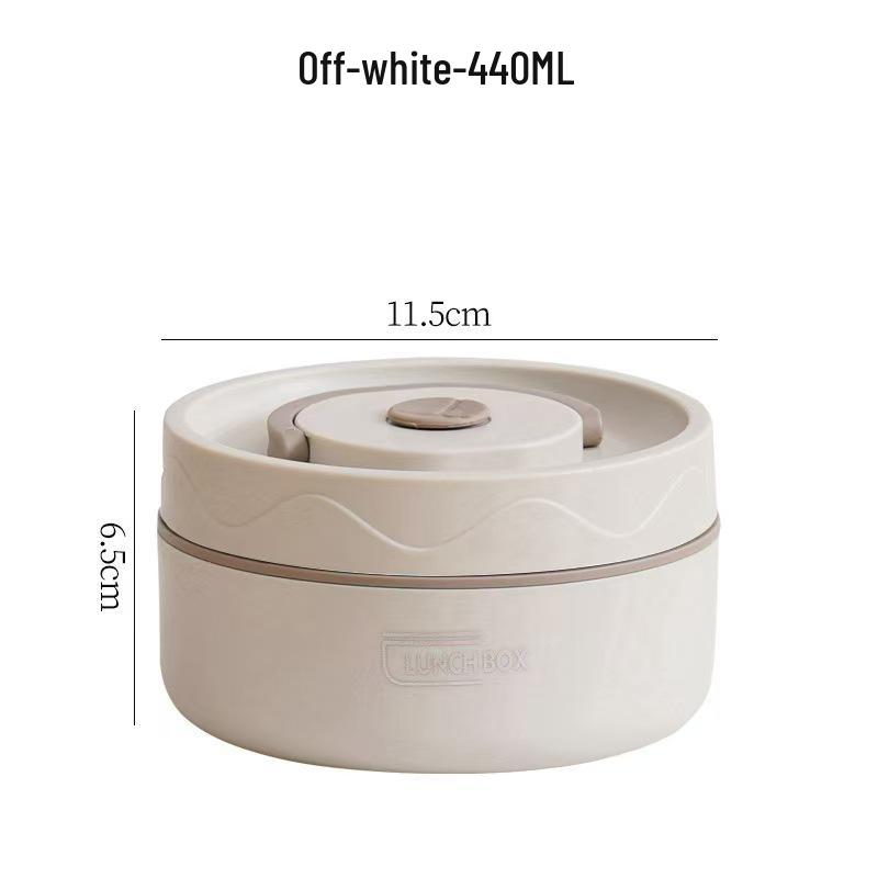 304 Stainless Steel Double-Layer Insulated Lunch Box with Lid for Office Workers & Students