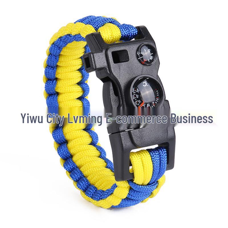 OLOMM Outdoor Emergency Survival Paracord Bracelet