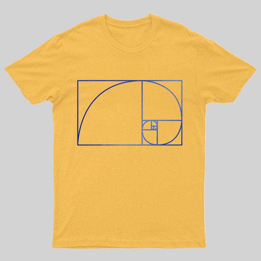 Fibonacci Spiral Geek Graphic T-Shirt